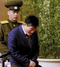 Kim Tong Chol, a U.S. citizen detained in North Korea, is presented to reporters in Pyongyang, North Korea on Friday, March 25, 2016. North Korea presented another American detainee before the media on Friday, nine days after it sentenced a U.S. tourist to 15 years in prison with hard labor for subversion. Kim told in Pyongyang that he had collaborated with and spied for South Korean intelligence authorities in a plot to bring down the North's leadership and tried to spread religious ideas among North Koreans. (AP Photo/Kim Kwang Hyon)