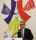 Henri Loyrette, chief of the French organizing committee for the "French Year in South Korea," speaks during a press conference in Seoul on March 23, 2016, to mark the launch of the Seoul-Paris exchange event, which will run through the end of the year as part of a celebration of the 130th anniversary of their diplomatic relationship. (Yonhap)