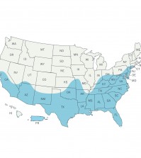 US Zika Mosquito Map
