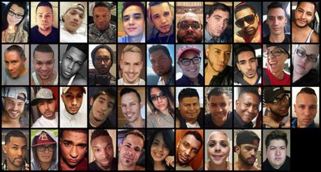 These photo combination shows victims of the mass shooting that occurred early Sunday, June 12, 2016, at the Pulse nightclub in Orlando, Fla. Top row from left are: Amanda Alvear, Angel L. Candelario-Padro, Anthony Luis Laureano Disla, Antonio Davon Brown, Christopher Leinonen, Christopher Joseph Sanfeliz, Darryl Roman Burt II, Edward Sotomayor Jr., Enrique L. Rios Jr., Eric Ivan Ortiz-Rivera and Frank Hernandez. Second row from left are: Franky Jimmy De Jesus Velazquez, Gilberto Ramon Silva Menendez, Jason Benjamin Josaphat, Javier Jorge-Reyes, Jean Carlos Mendez Perez, Joel Rayon Paniagua, Jonathan Antonio Camuy Vega, Juan P. Rivera Velazquez, Juan Ramon Guerrero, Kimberly Morris and Leroy Valentin Fernandez. Third row from left are: Luis D. Conde, Luis Daniel Wilson-Leon, Luis Omar Ocasio-Capo, Luis S. Vielma, Martin Benitez Torres, Mercedez Marisol Flores, Miguel Angel Honorato, Oscar A Aracena-Montero, Paul Terrell Henry, Peter O. Gonzalez-Cruz and Rodolfo Ayala-Ayala. Bottom row from left are: Shane Evan Tomlinson, Simon Adrian Carrillo Fernandez, Stanley Almodovar III, Tevin Eugene Crosby, Xavier Emmanuel Serrano Rosado, Yilmary Rodriguez Sulivan, Eddie Jamoldroy Justice, Brenda Lee Marquez McCool, Geraldo Ortiz-Jimenez and Juan Chavez Martinez.