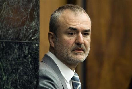  In this Wednesday, March 16, 2016, file photo, Gawker Media founder Nick Denton arrives in a courtroom in St. Petersburg, Fla. Gawker Media has filed for Chapter 11 bankruptcy protection, about three months after pro wrestler Hulk Hogan won a $140 million lawsuit against the online gossip and news publisher.