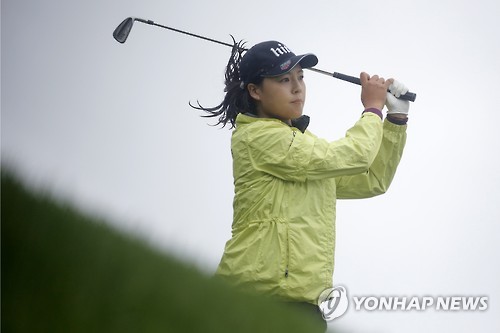 In this Associated Press photo, Chun In-gee of South Korea watches her shot during the final round of the Evian Championship on the LPGA Tour in Evian-les-Bains, France, on Sept. 18, 2016.