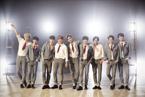 This file photo, released by S.M. Entertainment, shows K-pop boy band EXO 