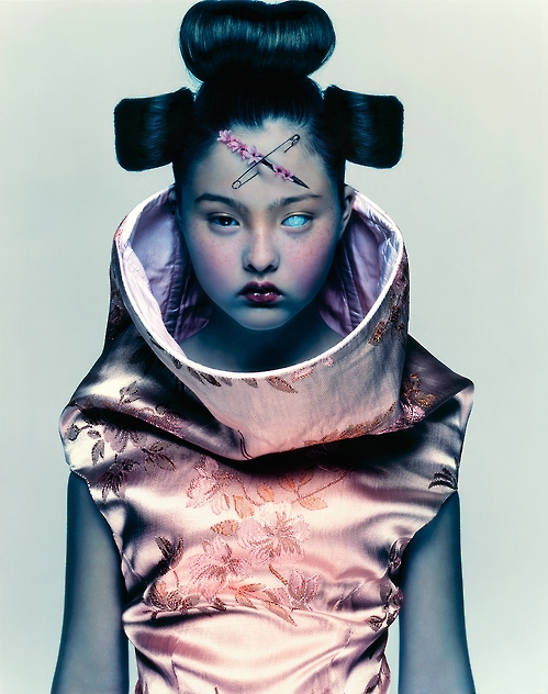 "Devon Aoki for Alexander McQueen," 1997. The image is courtesy of Nick Knight.