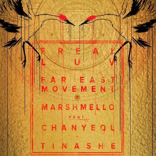 Cover for "Freal Luv," provided by Far East Movement's management company, Transparent Agency.