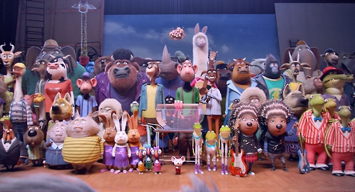 This image provided by UPI Korea shows a scene from the animated musical "Sing" 