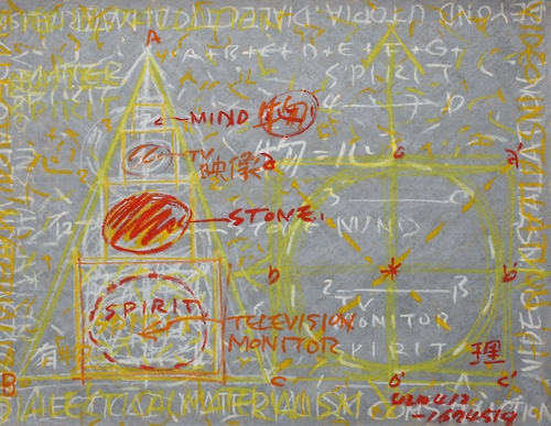 The image provided by Gallery Hyundai shows Park Hyun-ki's "Untitled, oil stick on canvas" in 1993-1994.