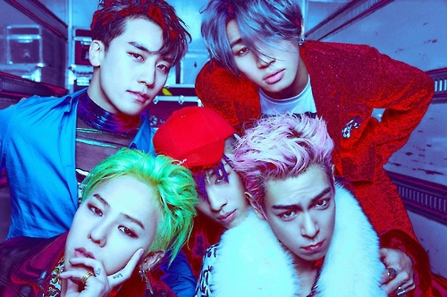 BIGBANG members are shown in this undated promotional image provided by YG Entertainment.