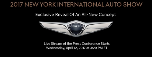 An invitation for Hyundai's press reveal of its all-new concept car at the New York Auto Show (Courtesy of Hyundai Motor)