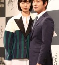 Bae Doona and Cho Seung-woo, stars of tvN's upcoming TV series "Stranger" pose for the camera at a press conference on May 30, 2017, at the Imperial Palace Hotel in southern Seoul. (Yonhap)