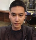 This image captured from Kyuhyun's Twitter account shows the singer having cut his hair short ahead of joining an Army boot camp on May 25, 2017. (Yonhap)