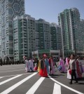 New apartment towers along Ryomyong Street in Pyongyang, North Korea, which has experienced a construction boom. Credit Wong Maye-E/Associated Press
