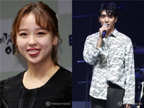 These file photos show retired rhythmic gymnast Sohn Yeon-jae and Choi Jong-hoon, leader of the boy band F.T. Island. (Yonhap)