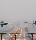 A-10 planes lined up for take off on Thursday from the United States Osan Air Base in Pyeongtaek, South Korea. Credit Yonhap/Reuters