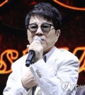 Veteran Korean pop singer Cho Yong-pil speaks to reporters at a press conference held at Blue Square in central Seoul on April 11, 2018. (Yonhap)