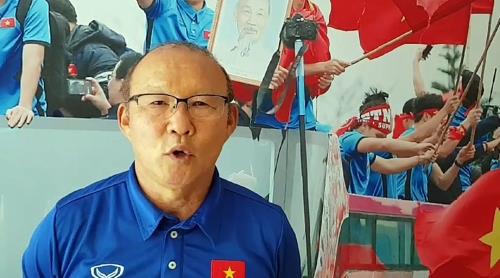 Park Hang-seo, the South Korean head coach of Vietnam's U-23 national football team, speaks during an interview with Yonhap News Agency in Hanoi on Sept. 3, 2018. (Yonhap)