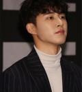 iKON leader B.I speaks during a press conference for the release of the group's new album, "New Kids: The Final," on Oct. 1, 2018. (Yonhap)