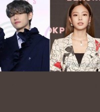The photos, provided by Big Hit Music and YG Entertainment on May 23, 2022, show V of K-pop boy band BTS (L) and Jennie of girl group BLACKPINK. (PHOTO NOT FOR SALE) (Yonhap)