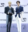 This photo provided by Fantagio shows members of Moonbin & Sanha, a unit of the K-pop boy group Astro, performing on stage. (PHOTO NOT FOR SALE) (Yonhap)