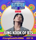 A promotional image for BTS member Jungkook's performance as a solo artist in the 2023 Summer Concert Series hosted by ABC's famous morning talk show "Good Morning America" (PHOTO NOT FOR SALE) (Yonhap)