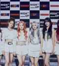 K-pop girl group STACY poses during a media showcase for "Teenfresh," its third EP set to drop at 6 p.m. on Aug. 16, 2023, in this photo provided by Highup Entertainment. (PHOTO NOT FOR SALE) (Yonhap)
