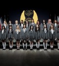 This photo provided by Hybe shows the 20 contestants for the K-pop company's global audition project to recruit members for its first girl group based in the United States. (PHOTO NOT FOR SALE) (Yonhap)