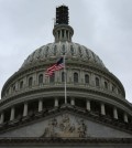 The dome of the U.S. Capitol building is seen on a rainy day as the deadline to avert a government shutdown approaches in Washington, U.S., September 26, 2023. REUTERS/Leah Millis