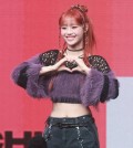 Chuu, a former member of K-pop girl group Loona, poses for photos during a media showcase for her debut solo album, "Howl," in Seoul on Oct. 18, 2023. [스타뉴스]