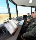 Defense Minister Shin Won-sik visits the 17th Fighter Wing at Cheongju Air Base, 112 kilometers south of Seoul, which operates 40 F-35 stealth fighter jets, on Jan. 24, 2024, in this photo provided by his office. (PHOTO NOT FOR SALE) (Yonhap)