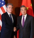 U.S. Secretary of State Antony Blinken meets with Chinese Foreign Minister Wang Yi on the side of the Munich Security Conference (MSC) in Munich, Germany February 16, 2024. REUTERS/Wolfgang Rattay/Pool
