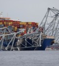 A view of the Dali cargo vessel which crashed into the Francis Scott Key Bridge causing it to collapse in Baltimore, Maryland, U.S., March 26, 2024. REUTERS/Julia Nikhinson