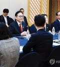 This photo provided by South Korea's Ministry of Trade, Industry and Energy shows Trade Minister Cheong In-kyo during the APEC trade ministers' meeting held on the southern Jeju Island on May 16, 2025. (PHOTO NOT FOR SALE) (Yonhap)