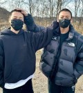 BTS' Jimin (L) and Jungkook are seen in this photo captured from the band's official X page. (PHOTO NOT FOR SALE) (Yonhap)