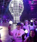 Fans from France enjoy the 2025 BTS Festa at the KINTEX convention center in Goyang, just northwest of Seoul, on June 13, 2025. (Yonhap)